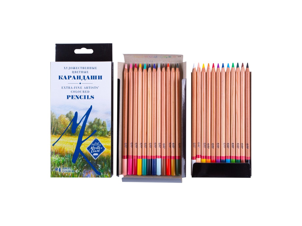 Набор профессиональных цветных карандашей Мастер-Класс, 24 цвета, в картонной упаковке